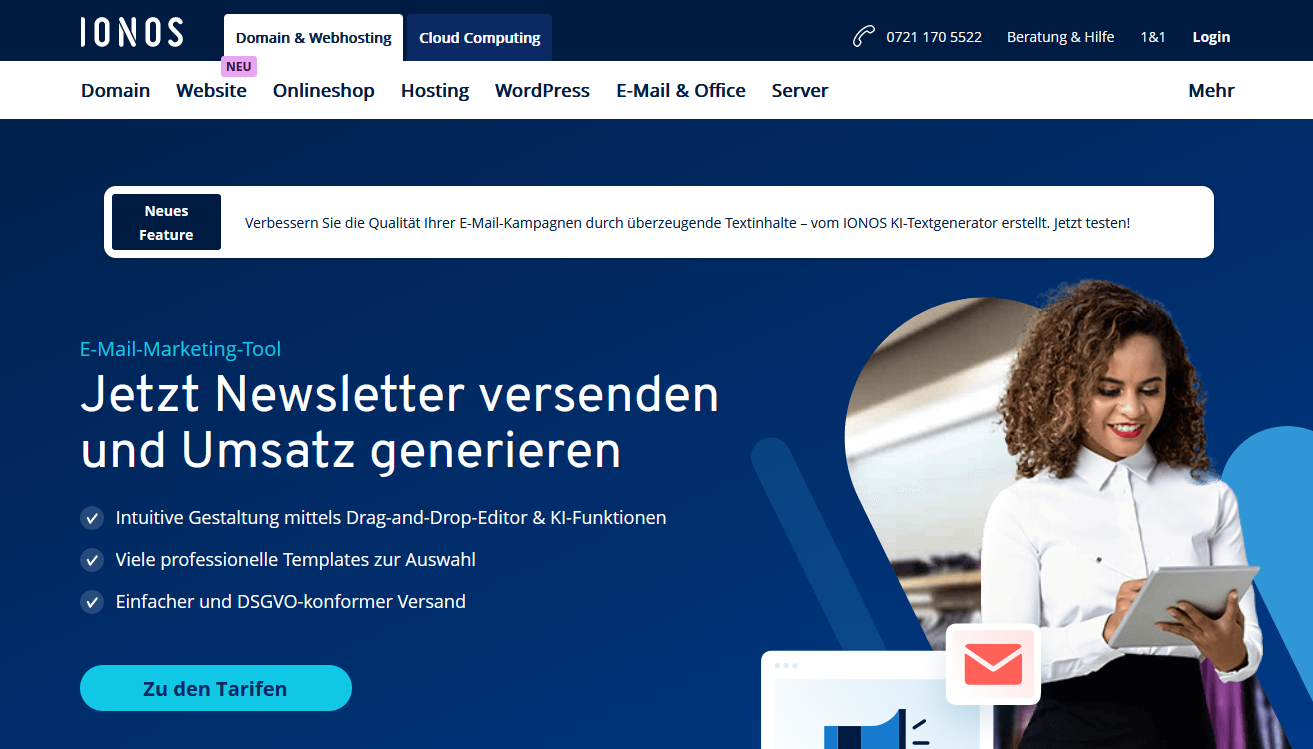 IONOS E-Mail-Marketing-Tool