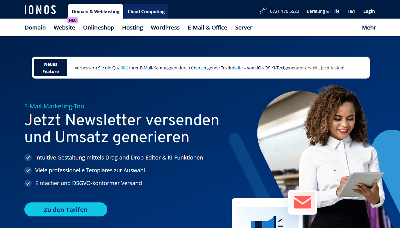 IONOS E-Mail-Marketing-Tool IONOS E-Mail-Marketing-Tool