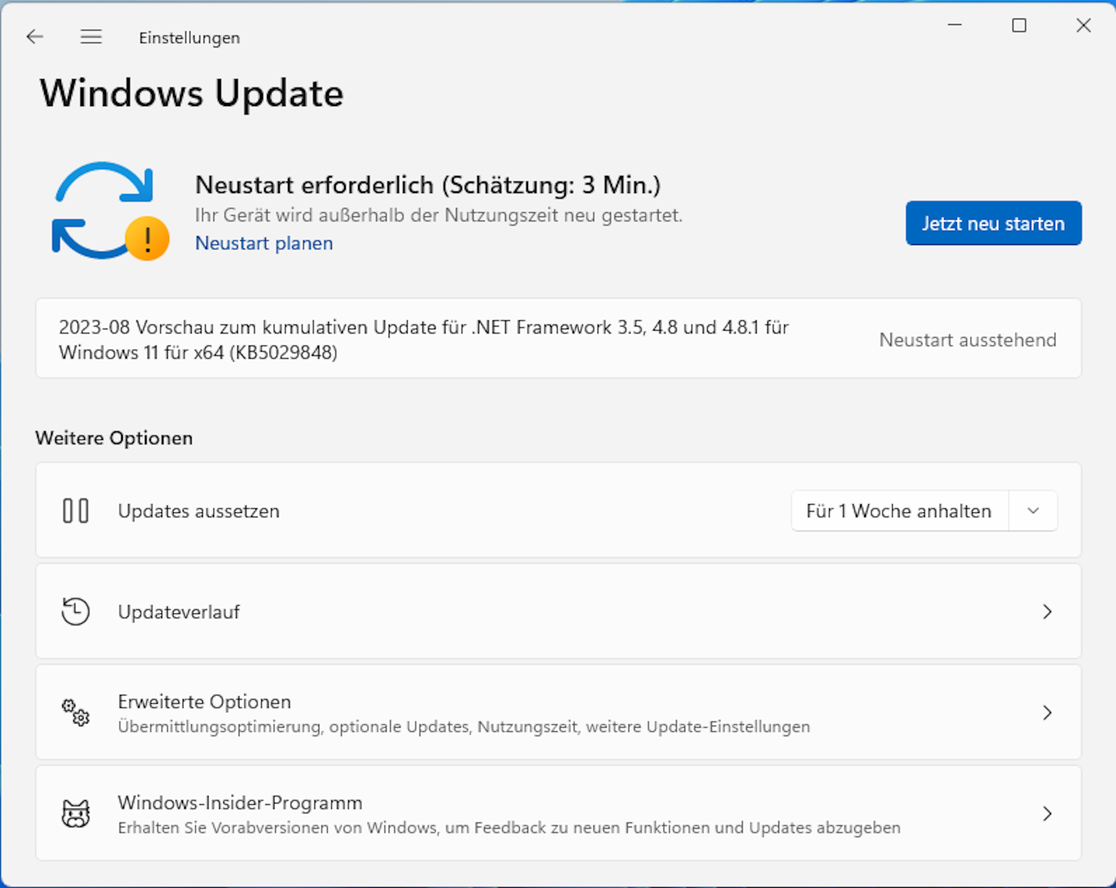 Beim Windows-Update aktualisieren sich auch alle 365-Produkte