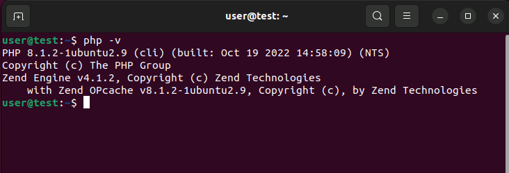 Ubuntu-Terminal: PHP-Versions-Check