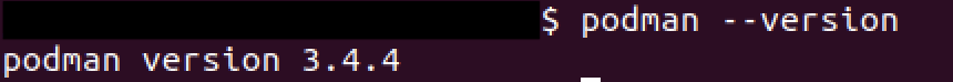 Podman: Versionsanzeige unter Ubuntu Bild: Podman: Versionsanzeige unter Ubuntu