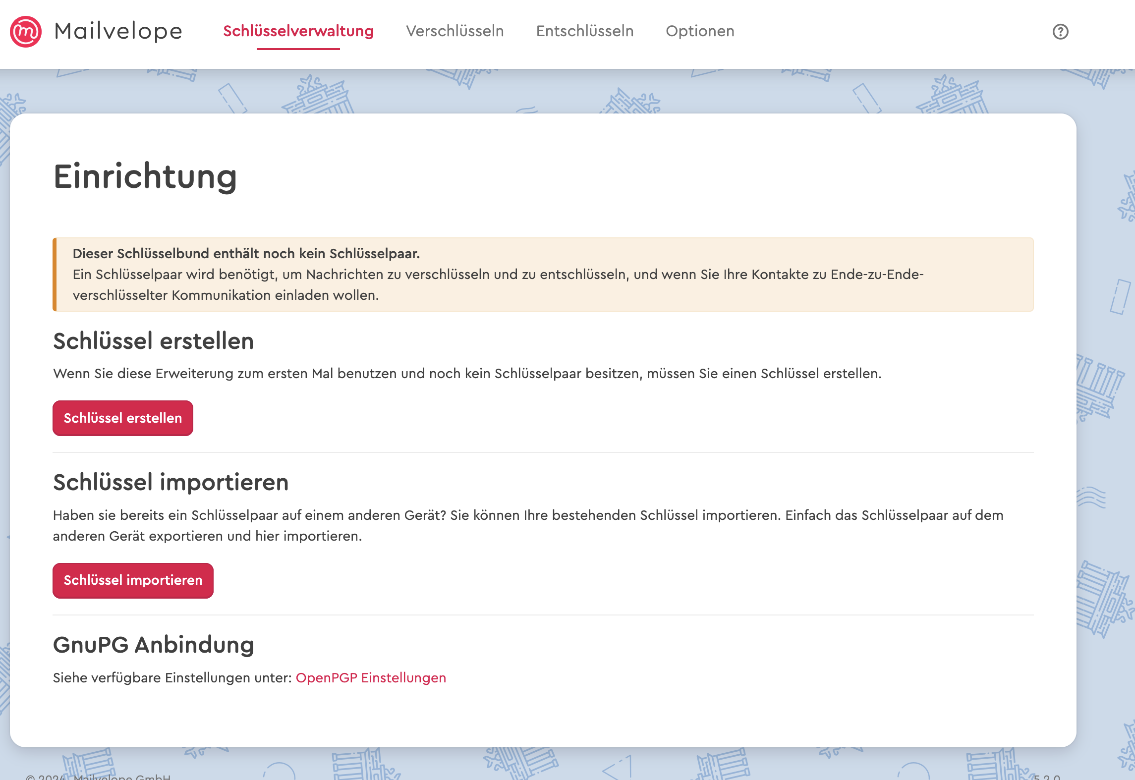 Screenshot der Erweiterung Mailveope in Firefox Bild: Screenshot der Erweiterung Mailveope in Firefox
