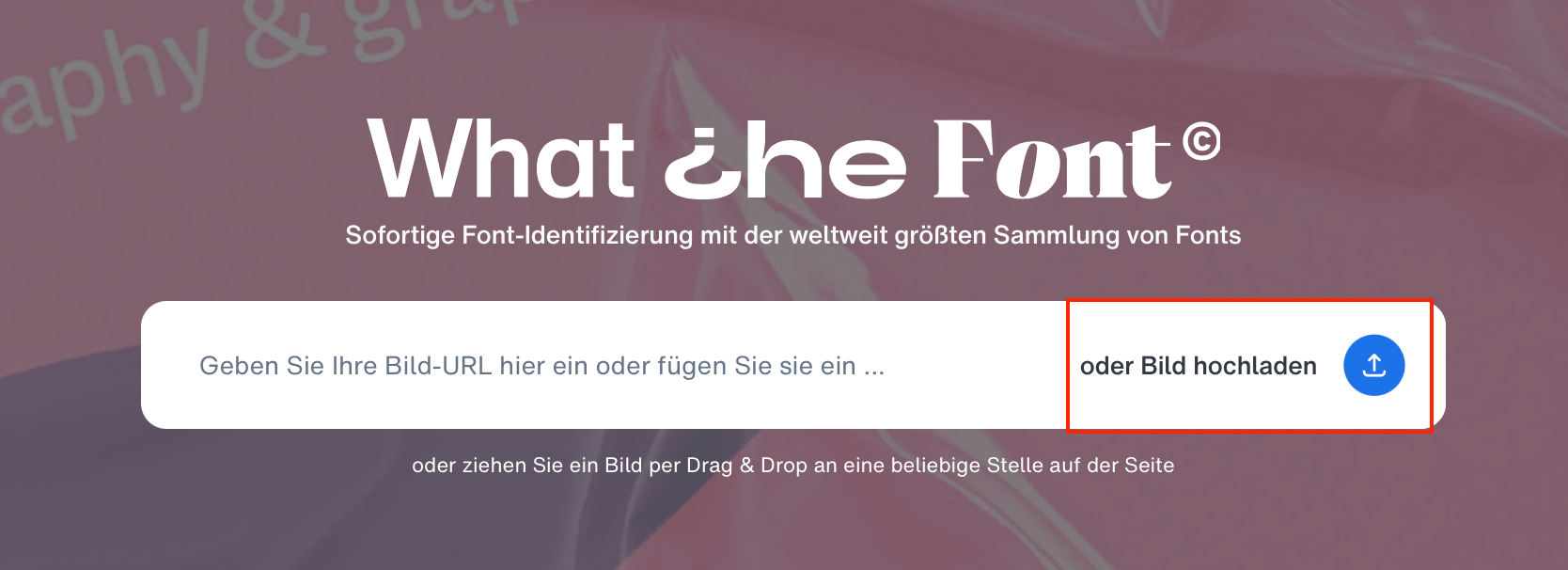 Uploadfunktion der Web-App Bild: Uploadfunktion der Web-App