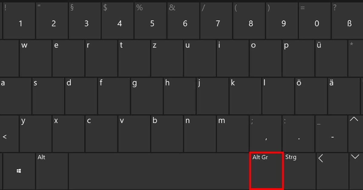 Altgr Taste Funktion Und Befehle Mit Tastenkombinationen Ionos