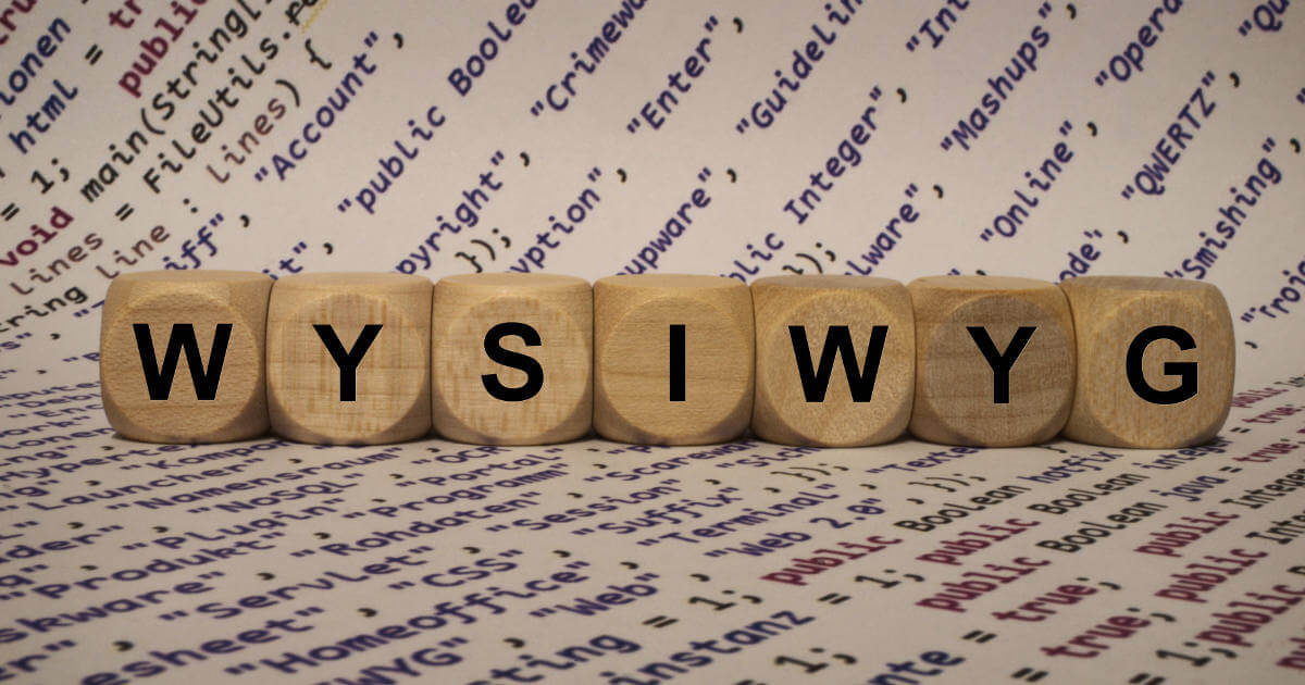 WYSIWYG: Ich sehe was, was du auch siehst