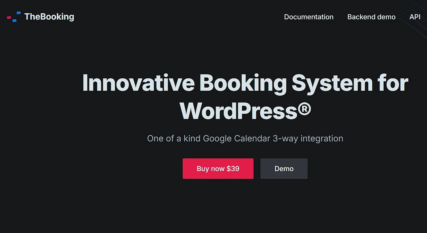 Startseite von The Booking Bild: Startseite von The Booking