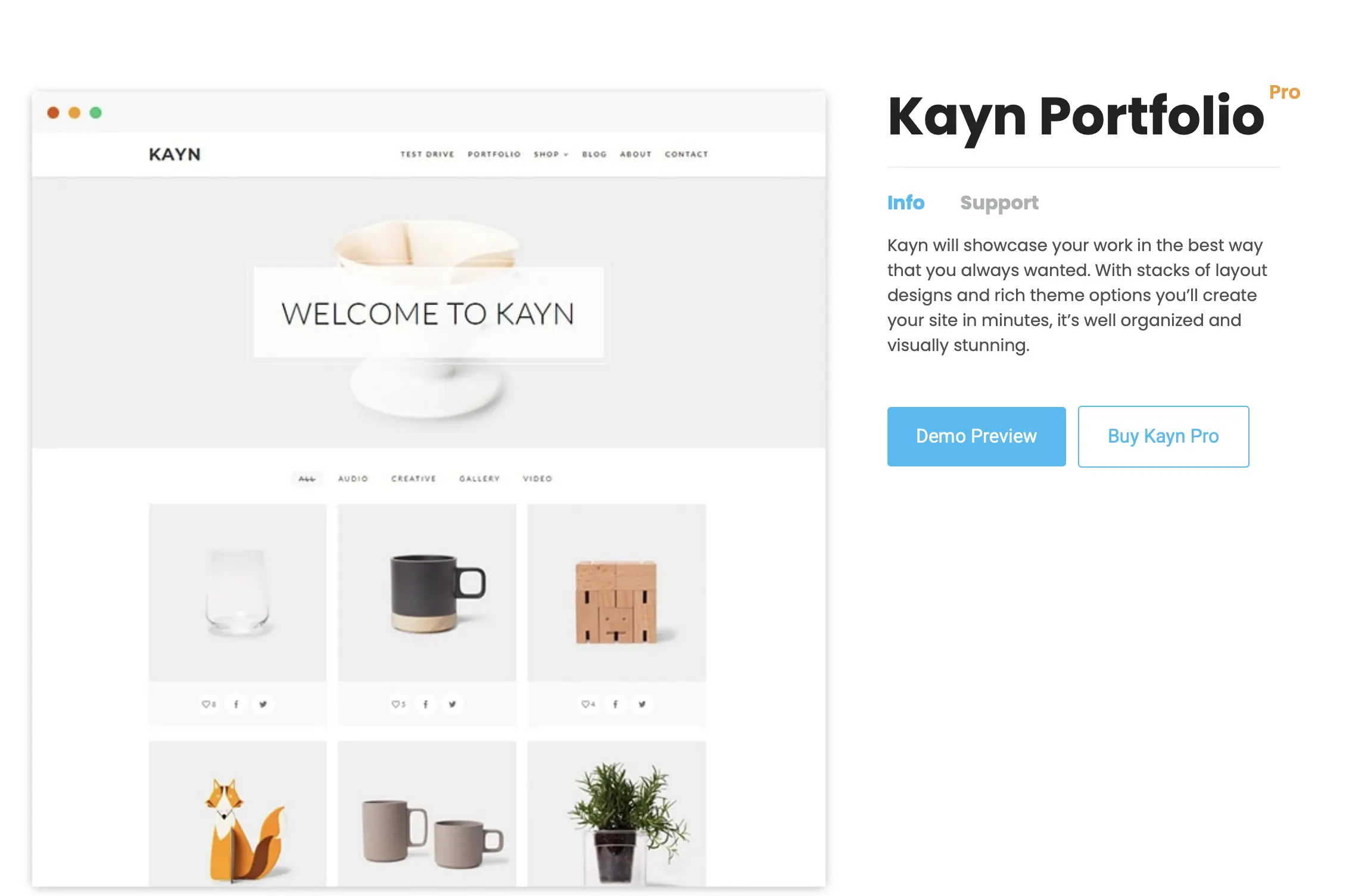 Bild: WordPress-Vorlage Kayn von WP-Royal
