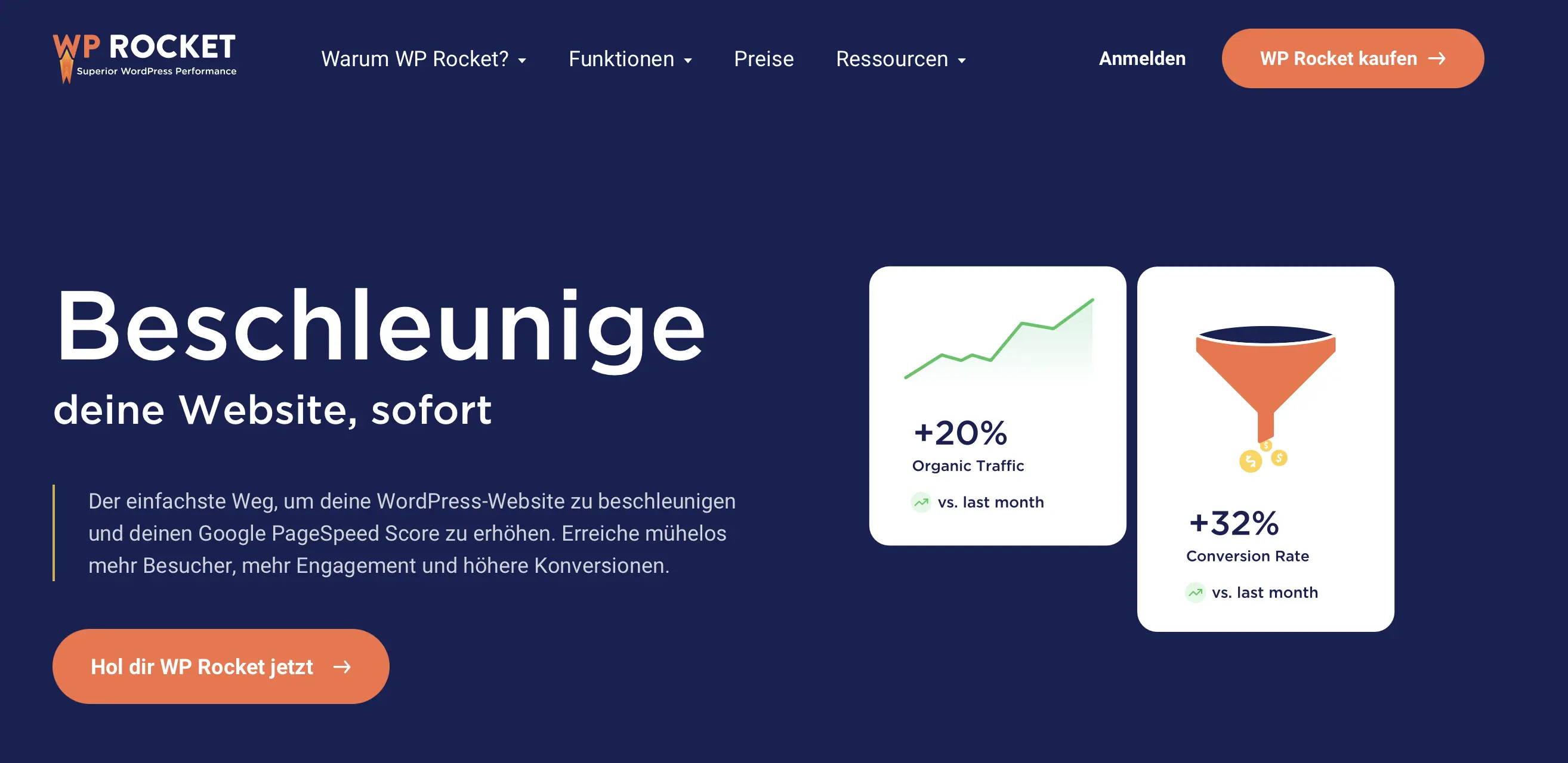 WP Rocket ist ein Premium-WordPress-Caching-Plugin Bild: WP Rocket ist ein Premium-WordPress-Caching-Plugin