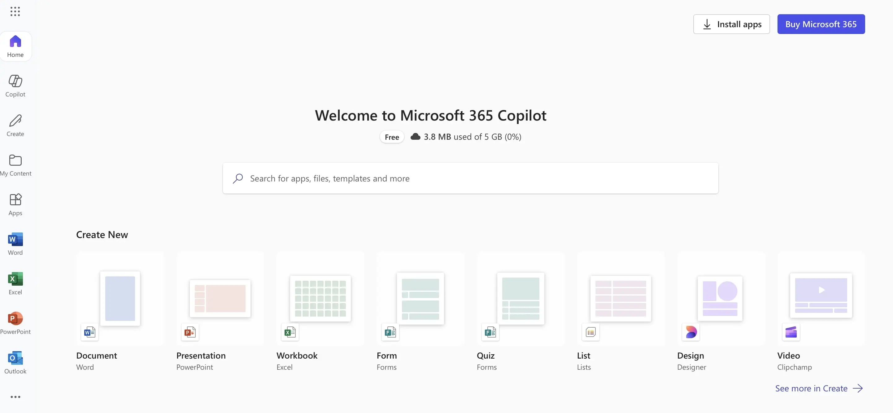 Startseite von Microsoft Office Online Bild: Startseite von Microsoft Office Online