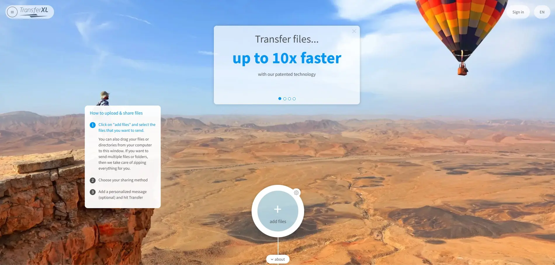 Bild: Große Datenmengen versenden mit TransferXL