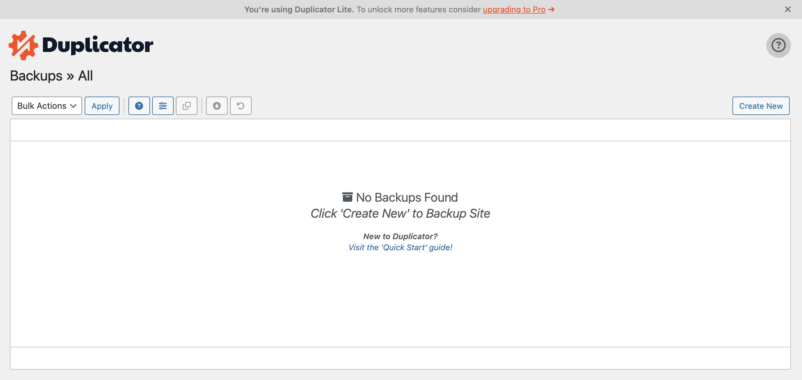 Screenshot von WordPress Duplicator Bild: Screenshot von WordPress Duplicator