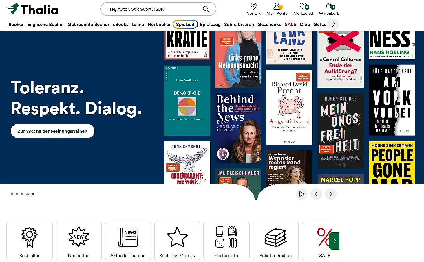 Bild: Der Thalia-Onlineshop
