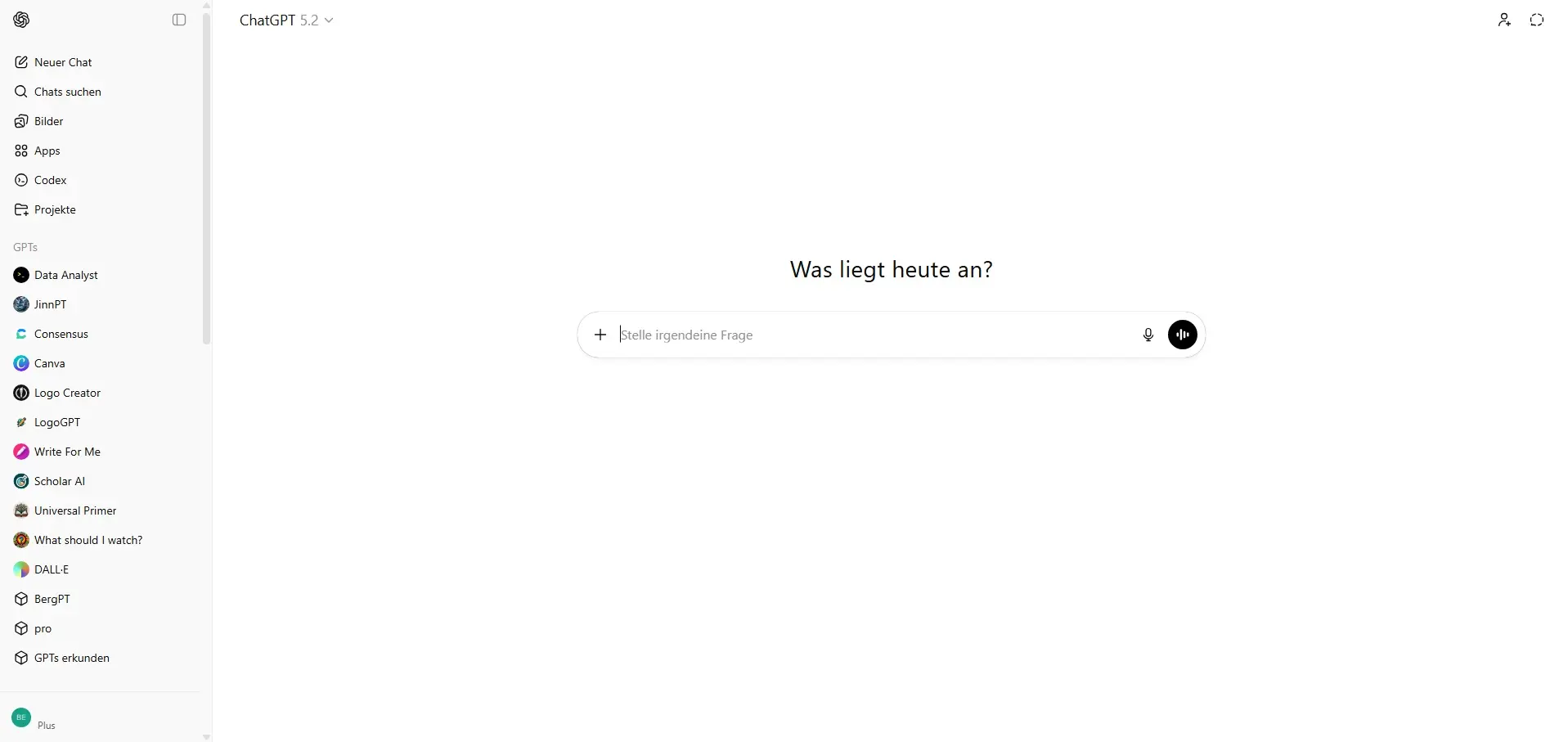 Bild: Screenshot der ChatGPT-Website