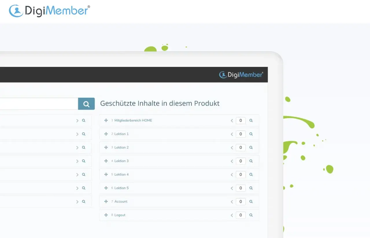 Screenshot der Website des WordPress-Plugins DigiMember Bild: Screenshot der Website des WordPress-Plugins DigiMember