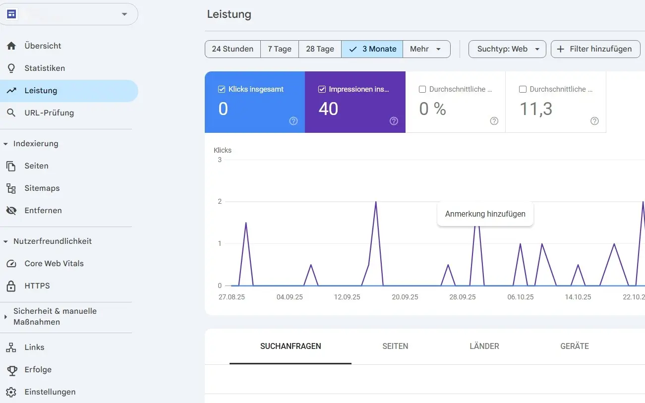 Bild: GSC: Leistungs&uuml;bersicht