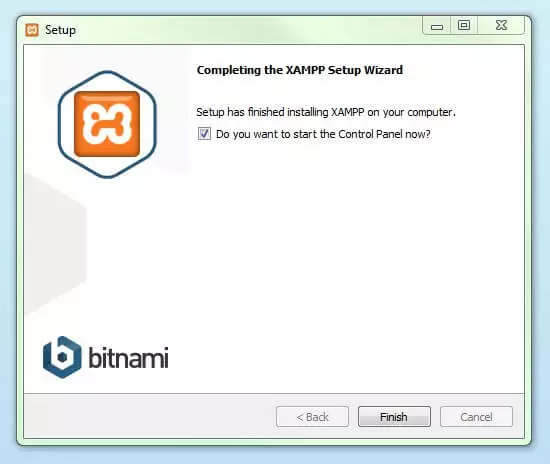 XAMPP Setup: XAMPP-Installation beendet