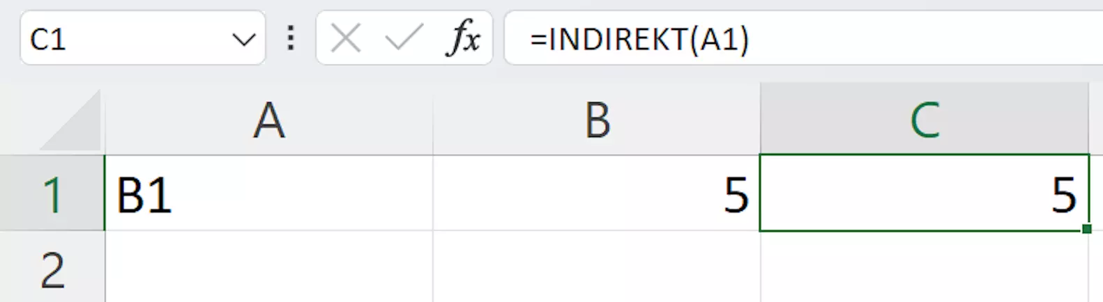 Einfachste Verwendung der INDIREKT-Funktion in Excel Einfachste Verwendung der INDIREKT-Funktion in Excel