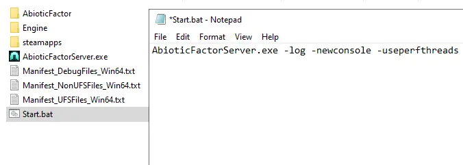 Abiotic Factor: Server-Start-Skript Bild: Abiotic Factor: Server-Start-Skript