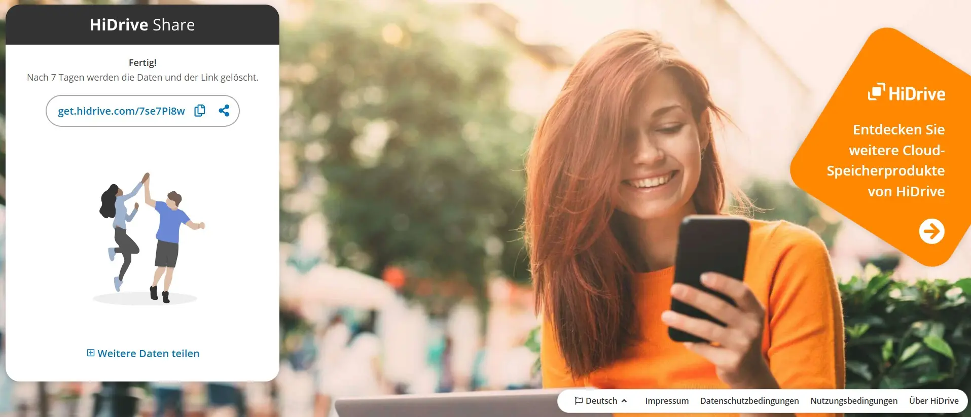 Bild: HiDrive Share von IONOS