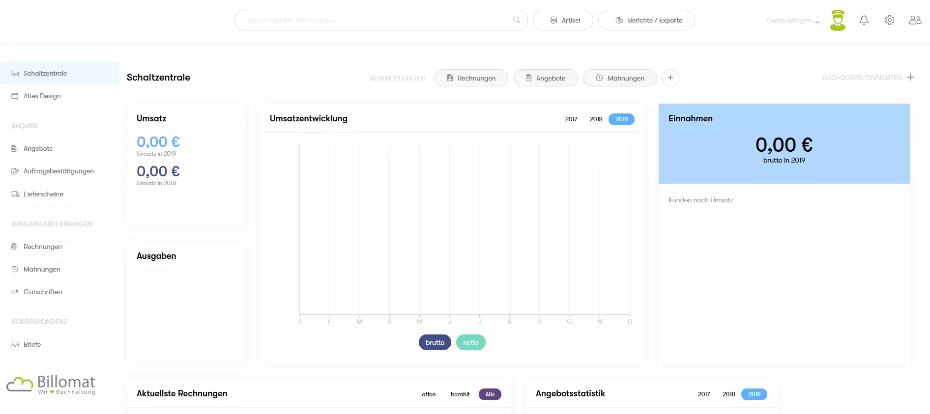 Bild: Schaltzentrale von Billomat
