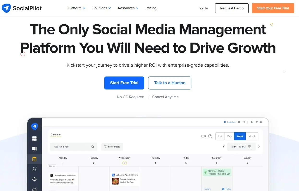 Bild: Social Pilot Website