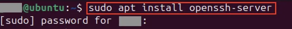 Screenshot der Installation von OpenSSH im Terminal Bild: Screenshot der Installation von OpenSSH im Terminal
