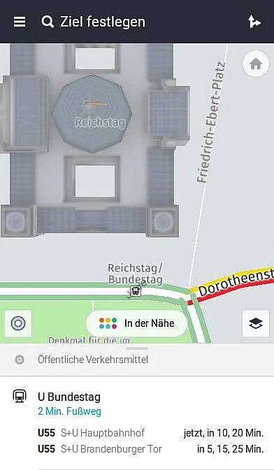 3D-Karte inklusive Nahverkehr Bild: 3D-Karte inklusive Nahverkehr