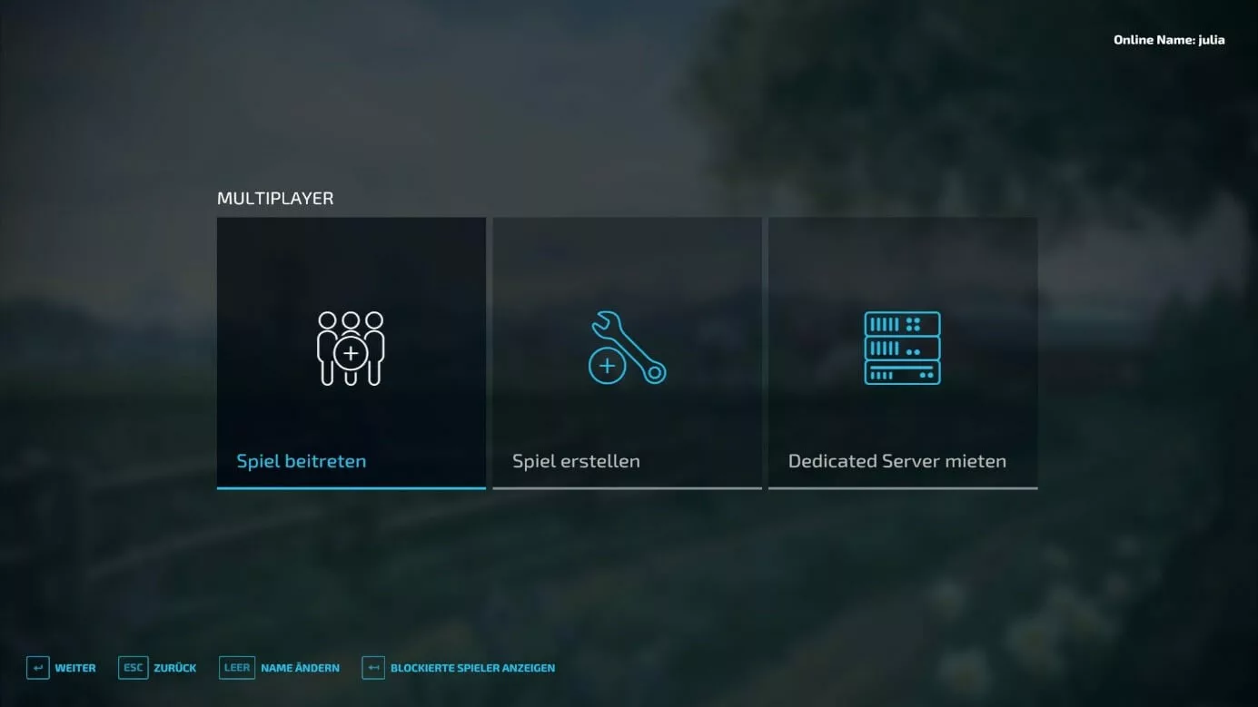 LS22-Multiplayer: Spiel beitreten