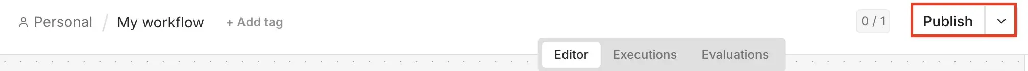 Bild: n8n: Publish Workflow