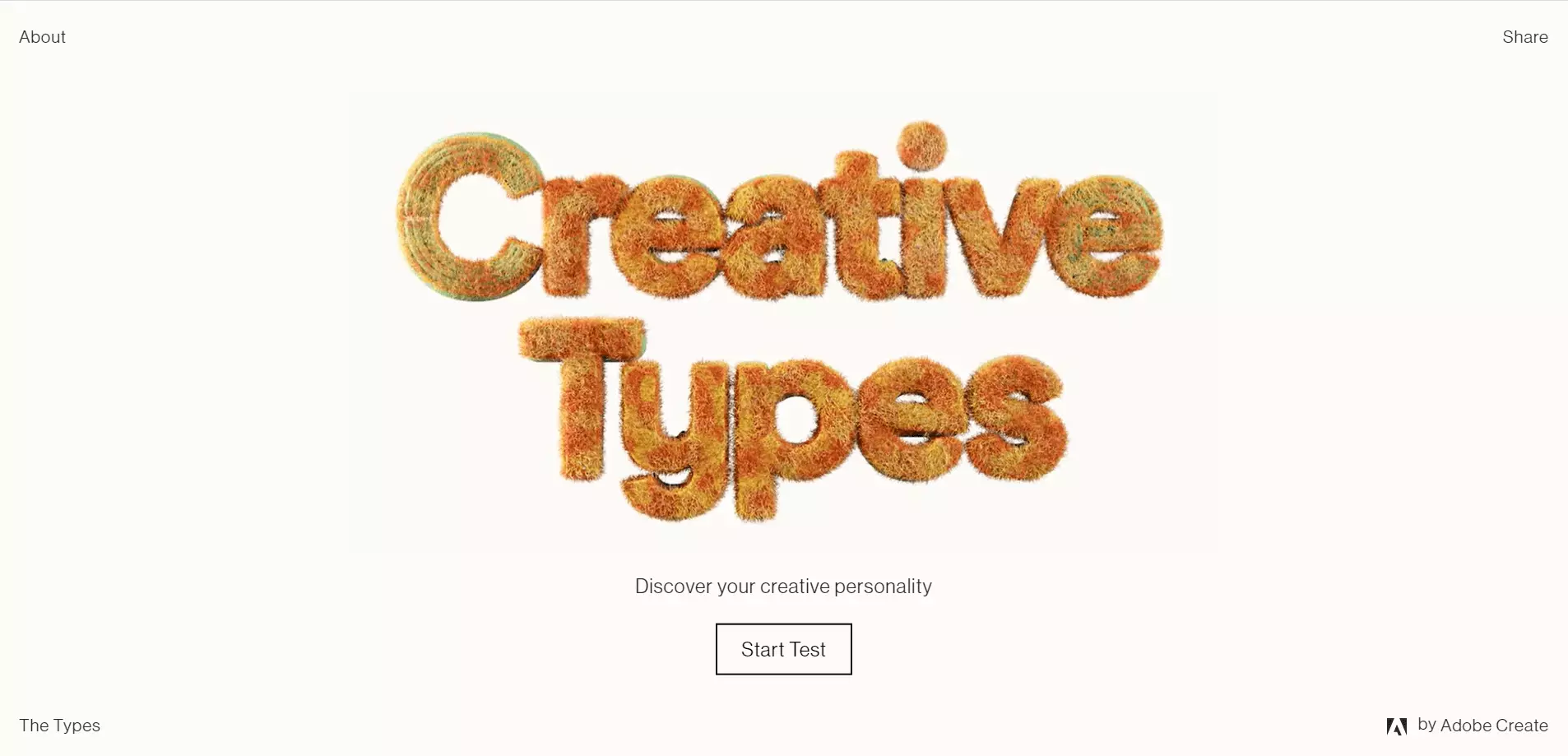 Bild: Microsite von Adobe: Creative Types