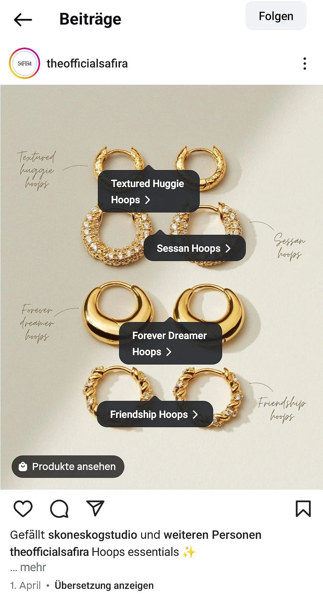 Bild: Instagram Shopping Features