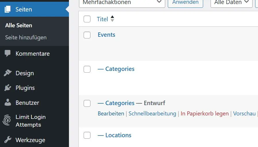 WordPress-Backend: Mit Yoast duplizierte Seite Bild: WordPress-Backend: Mit Yoast duplizierte Seite