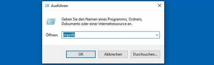 Bild: Windows-Funktion „Ausführen“
