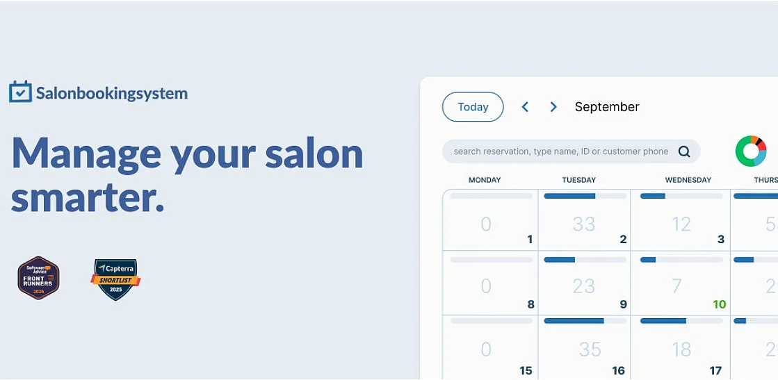 Screenshot von Salon Booking System Bild: Screenshot von Salon Booking System