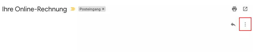 Bild: Kontextmenü in einer E-Mail öffnen