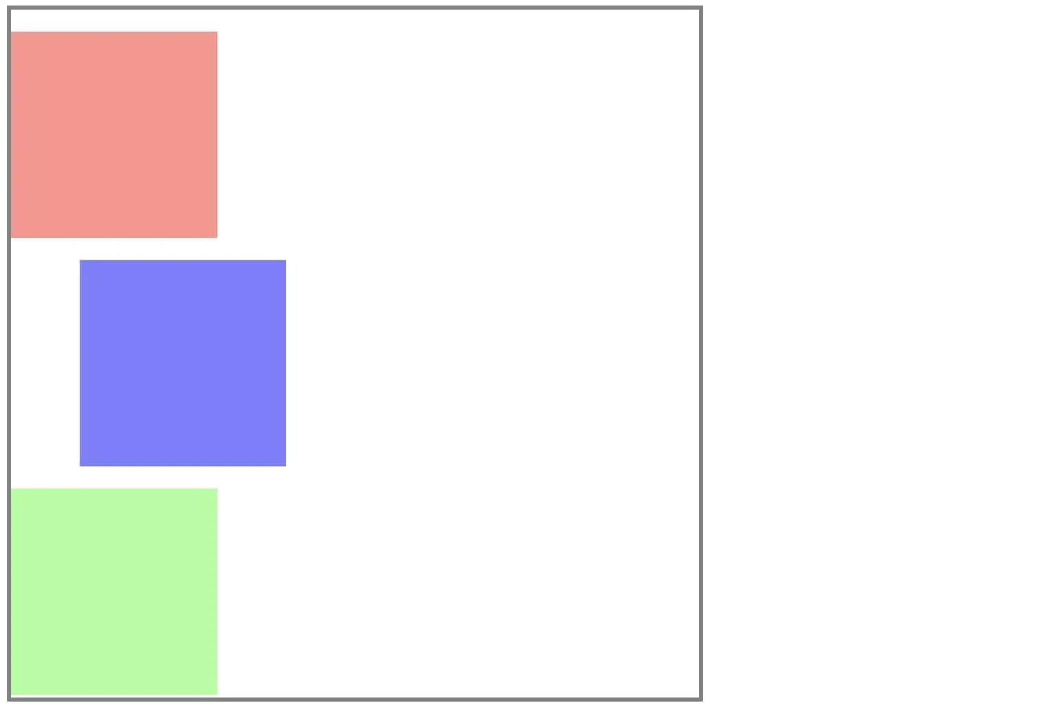 Bild: Relative Positionierung ausgehend vom natürlichen Elementfluss