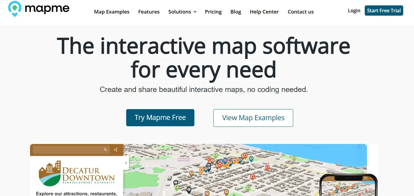 Bild: User-Interface von Mapme