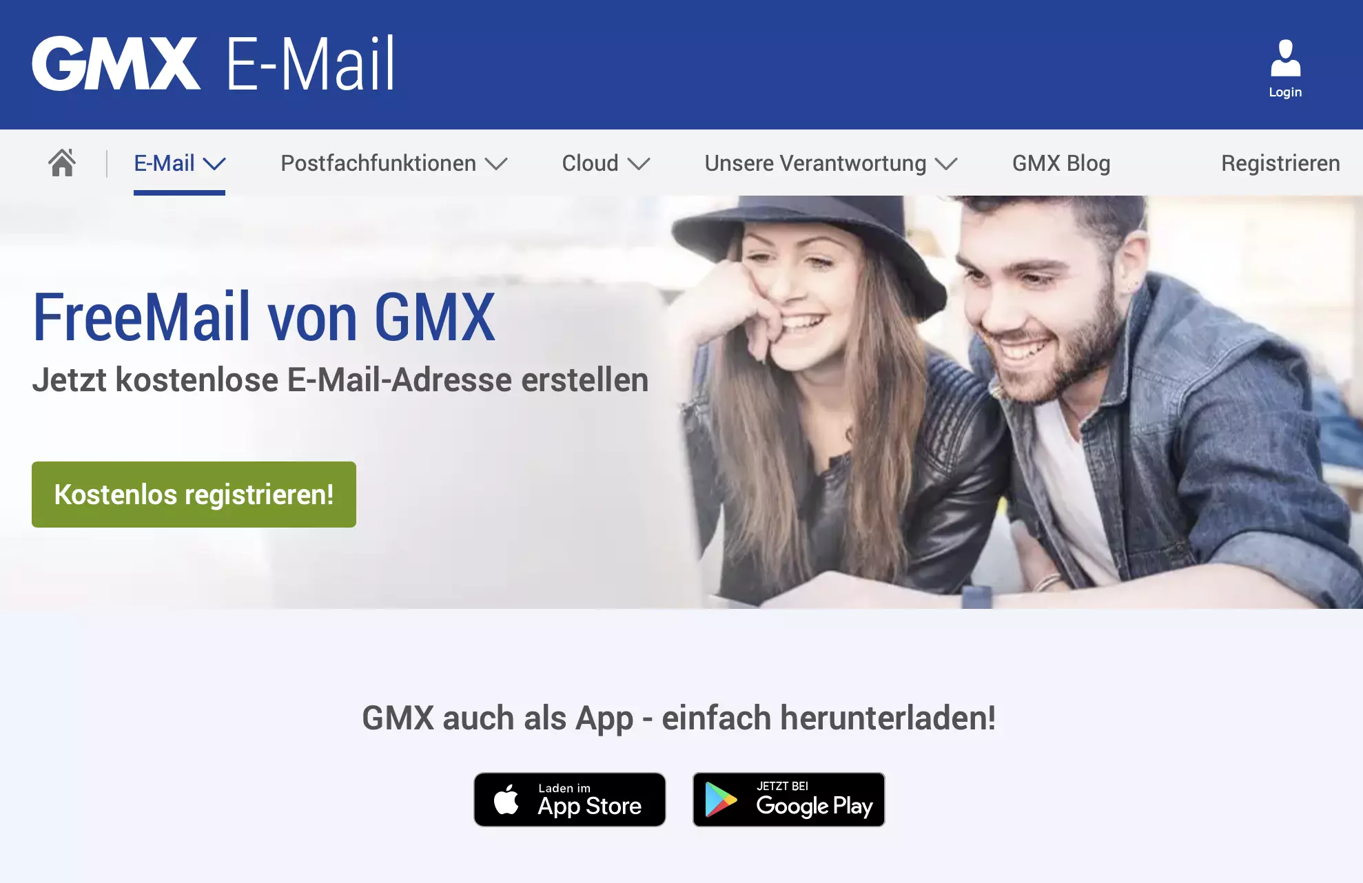 Bild: Screenshot von GMX