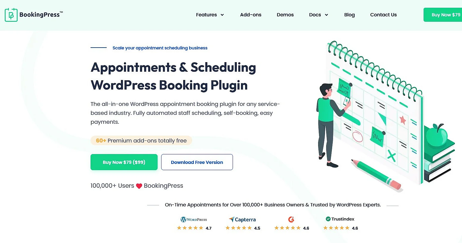 BookingPress-Website Bild: BookingPress-Website
