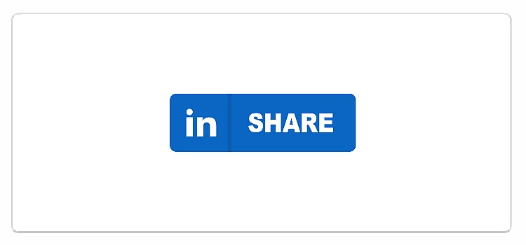 Der Share-Button von LinkedIn Bild: Der Share-Button von LinkedIn