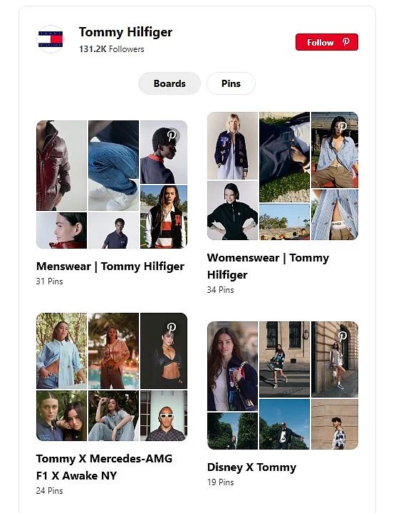 Das Profile-Widget von Pinterest Bild: Das Profile-Widget von Pinterest