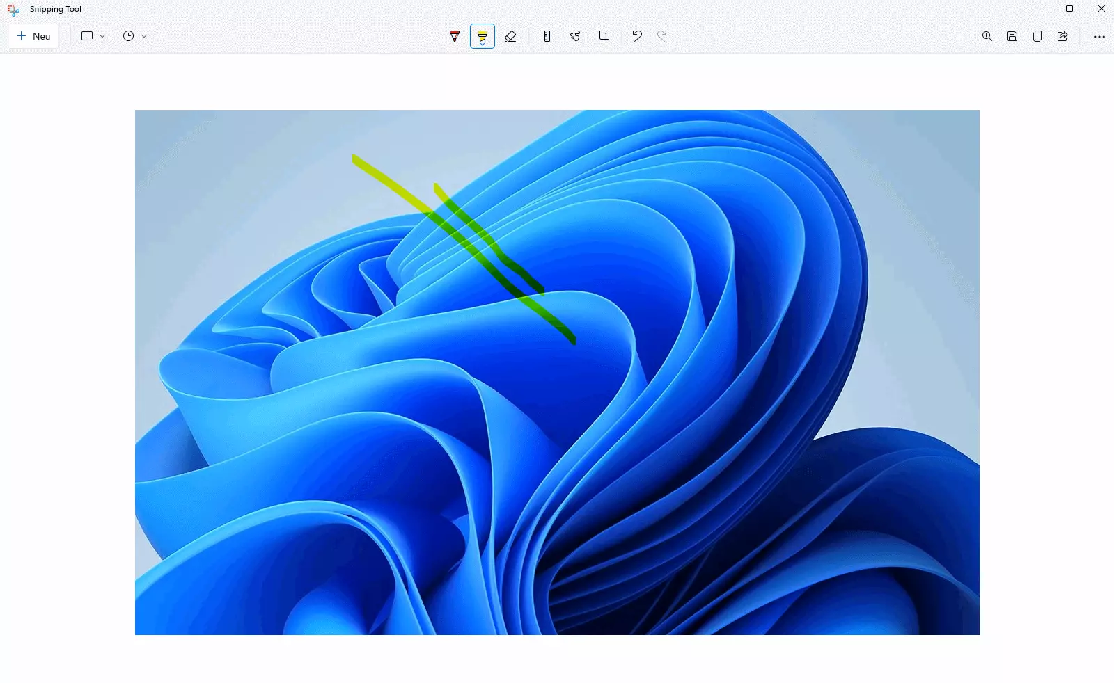 Bild: Snipping Tool: Screenshot-Bearbeitung in Windows 11