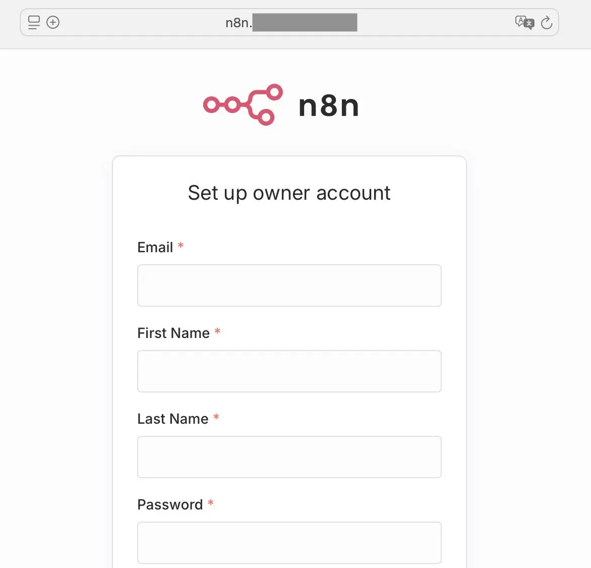 Bild: n8n im Browser