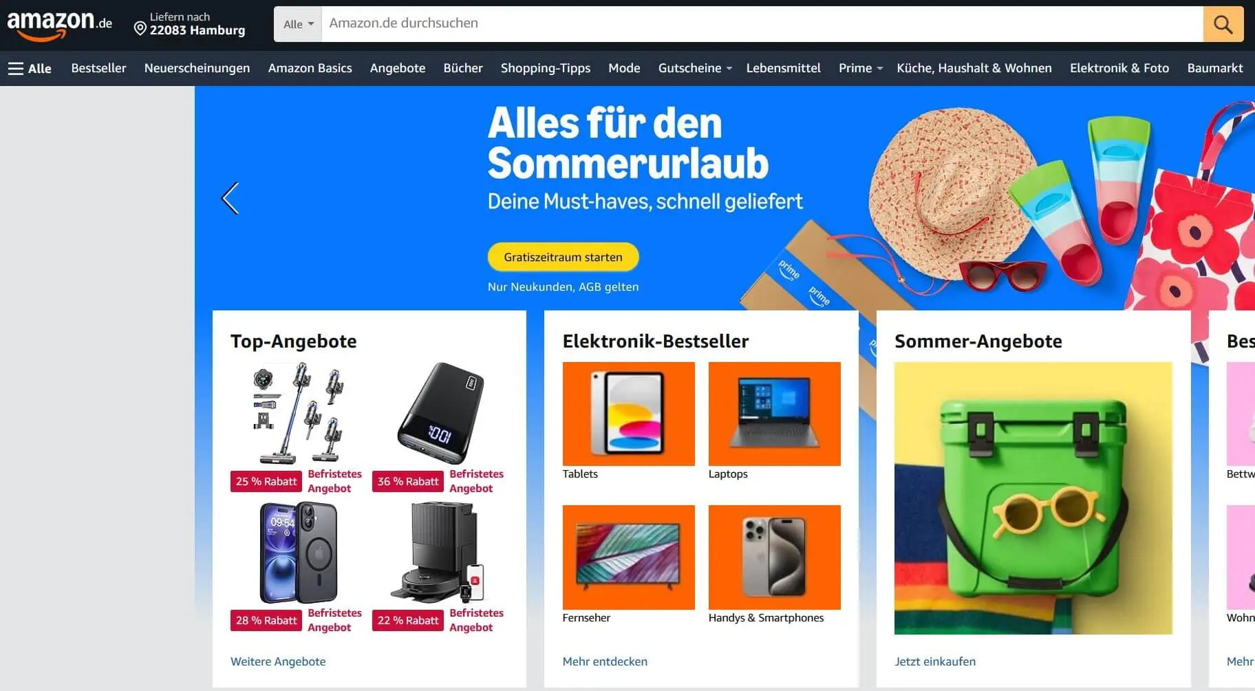 Amazon – Beispiel für einen Onlineshop Bild: Amazon – Beispiel für einen Onlineshop
