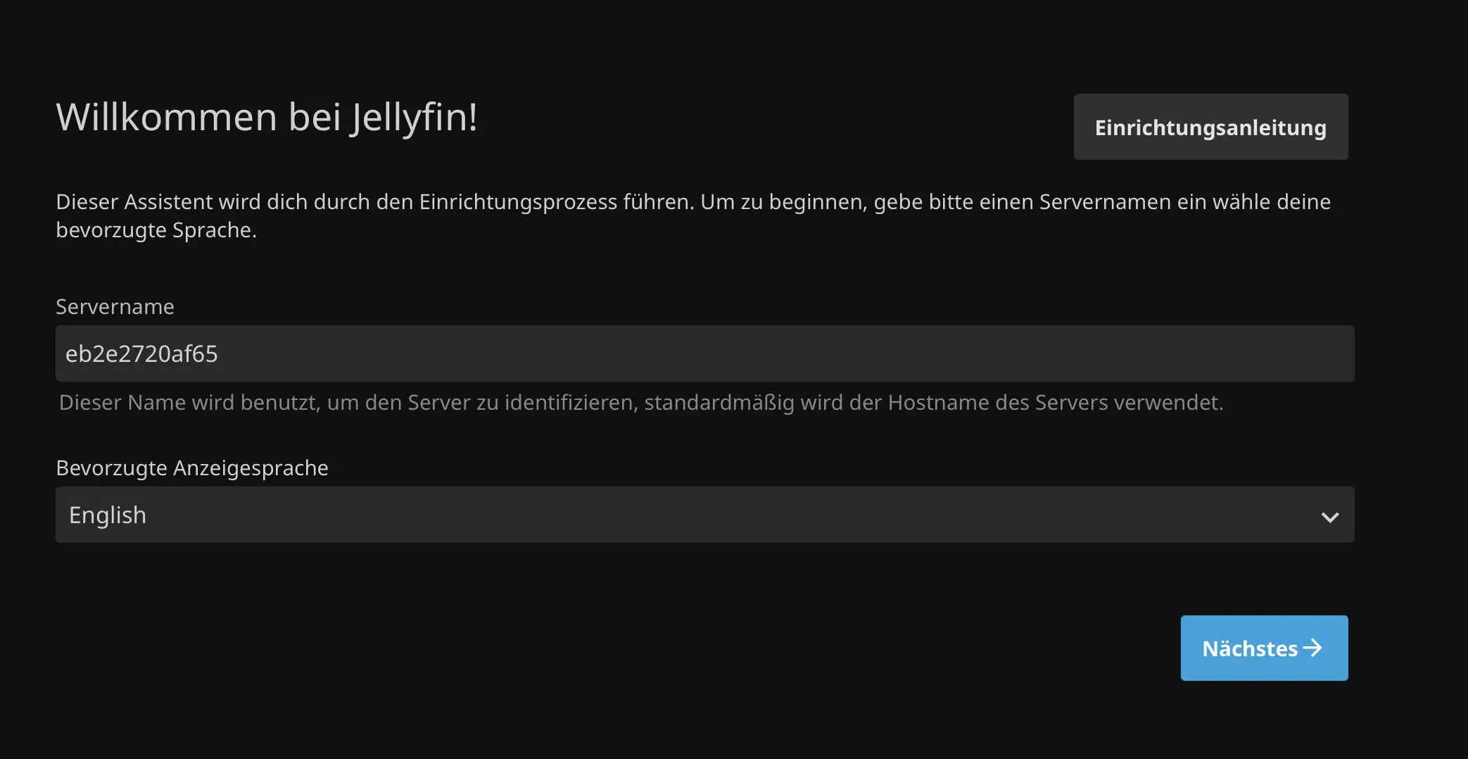 Screenshot von Jellyfin im Browser Bild: Screenshot von Jellyfin im Browser