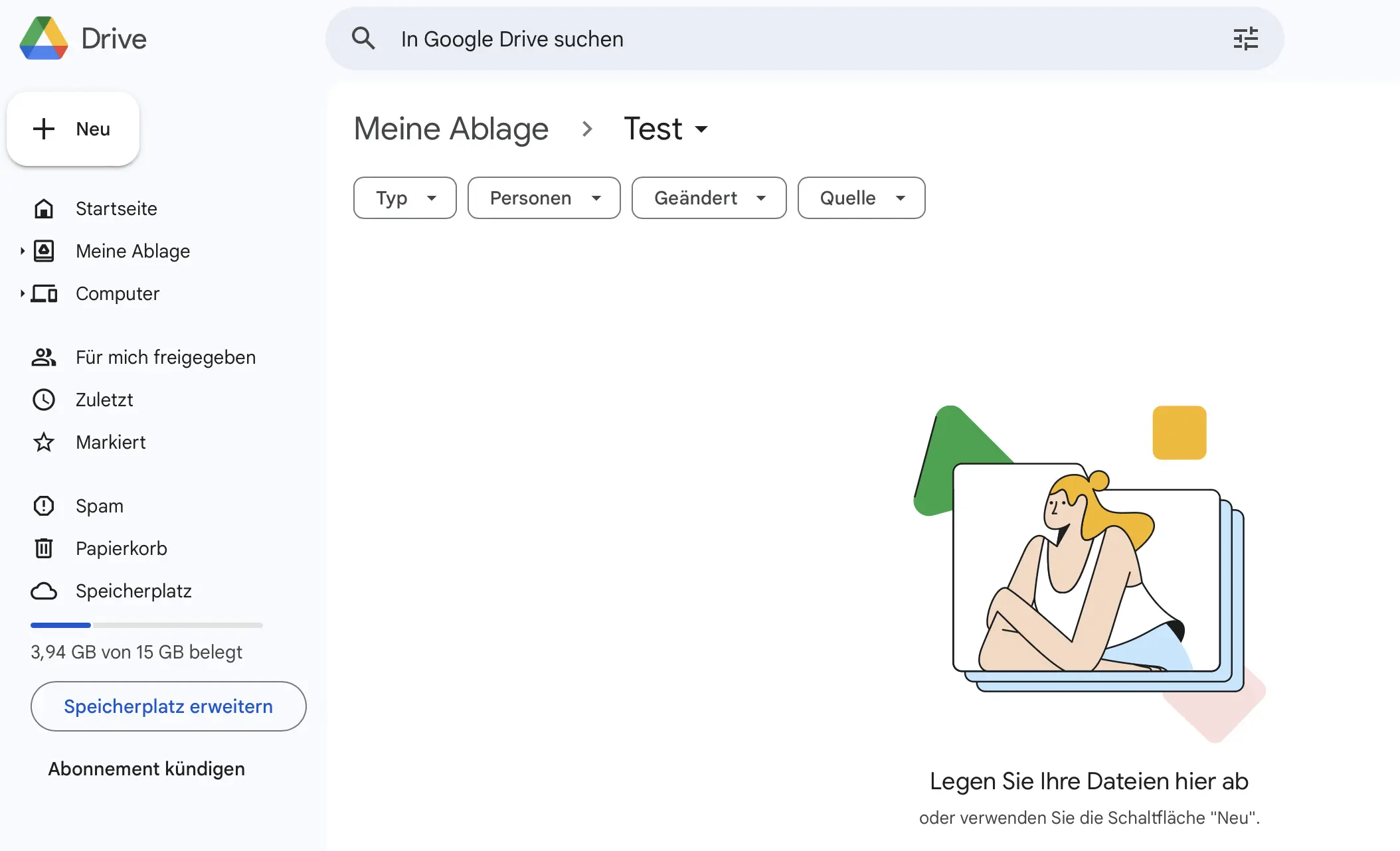 Google Drive: Google-Workspace-Verknüpfungen Bild: Google Drive: Google-Workspace-Verknüpfungen