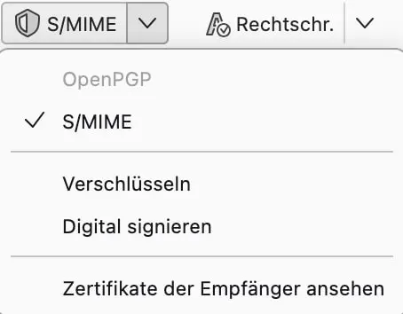 Bild: Verschlüsselung in Thunderbird aktivieren
