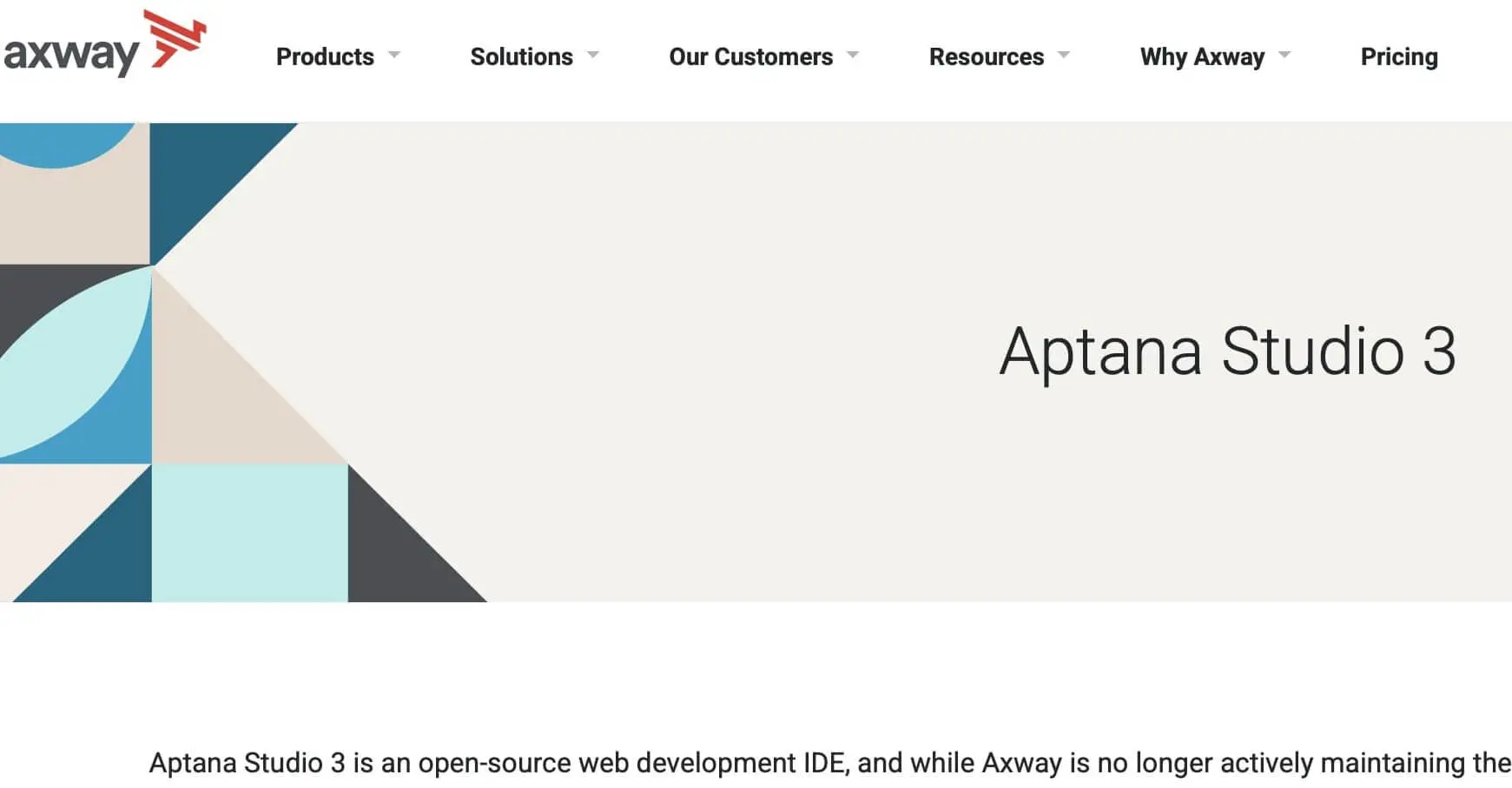 Screenshot der Aptana-Website Bild: Screenshot der Aptana-Website