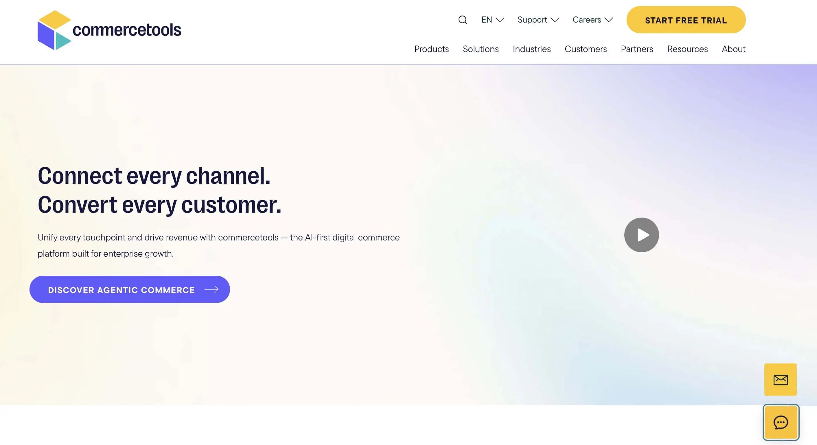 Bild: Screenshot der commercetools-Website