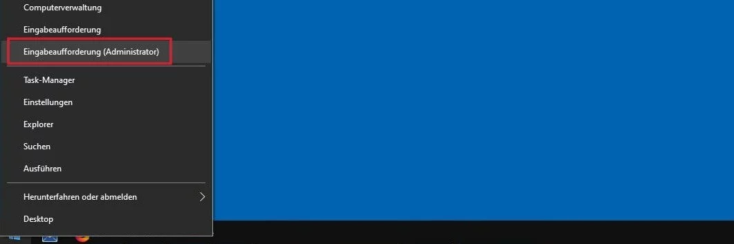 Bild: Windows 10: Schnellmenü